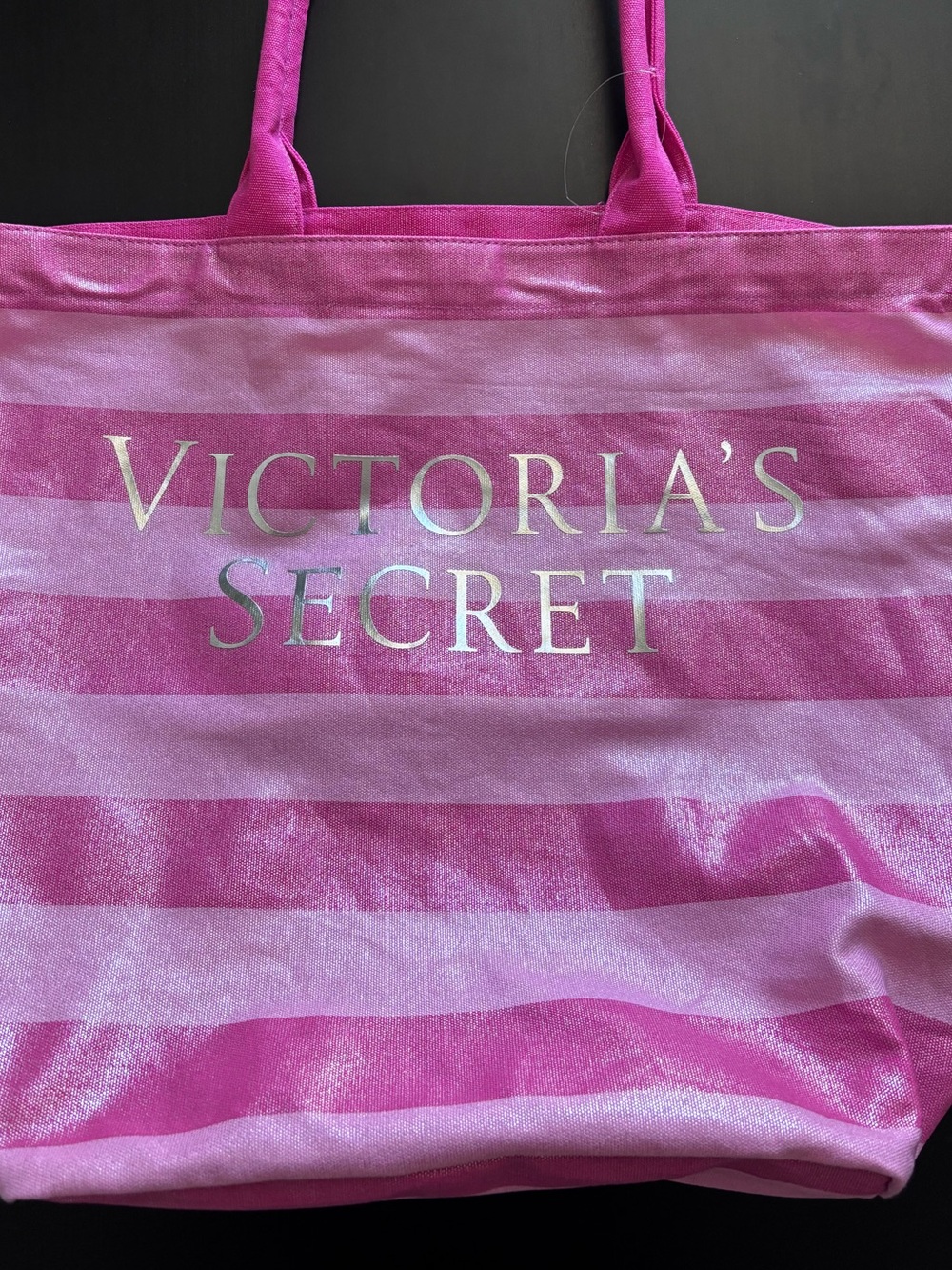 Victoria's Secret Pink Striped Tote Bag - Description!